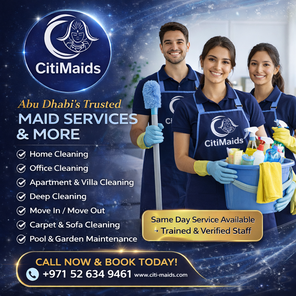 Monthly Maid Services in Abu Dhabi